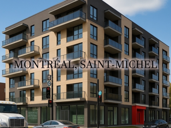 Modern residential building at 2660 Jarry Est in Saint-Michel, Montréal
